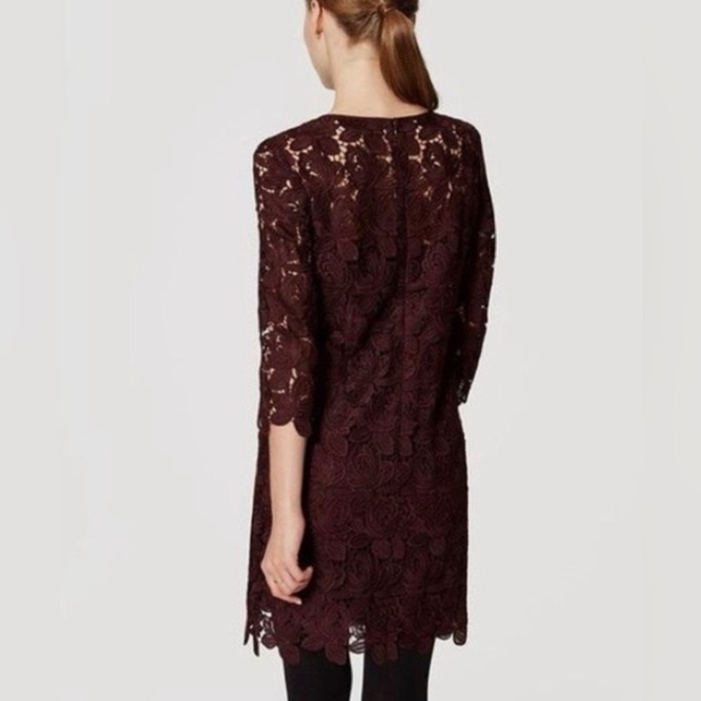 Three-quarter sleeve midi dress - Picture 2 of 7